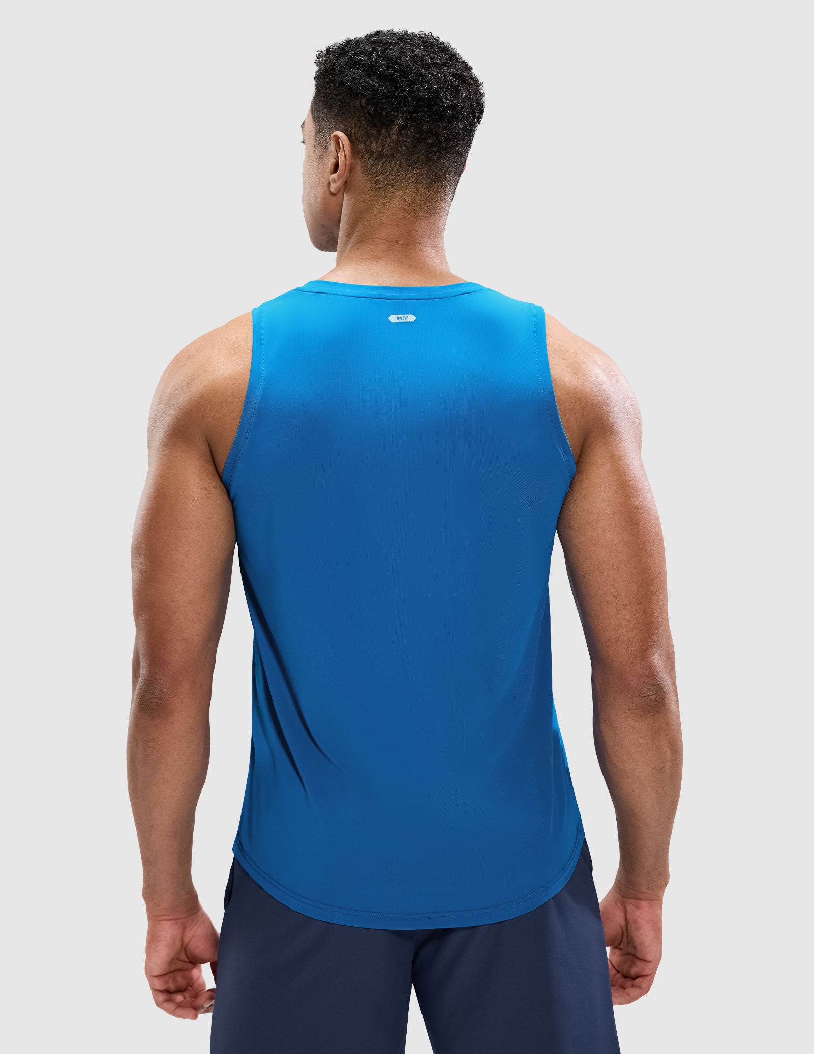 MIER Men’s Sleeveless Running Shirt Breathable and Sweat Wicking Men's Tank Top