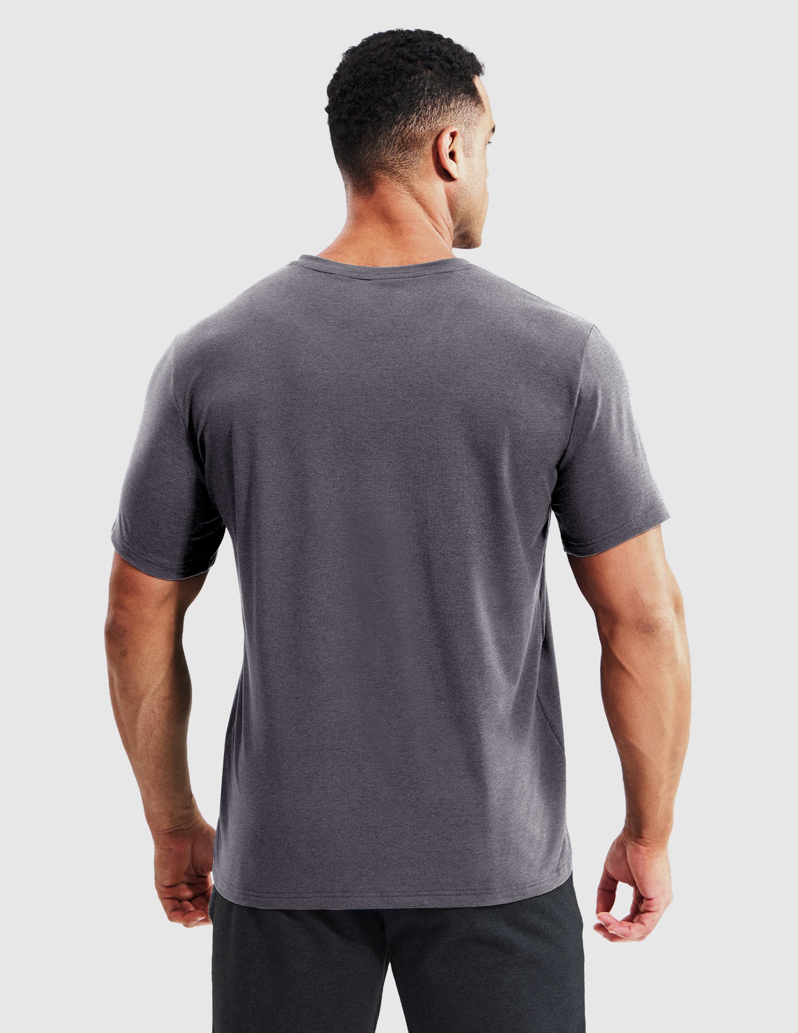 MIER Men’s Buttery Soft Dry Fit V-Neck Workout T-Shirt Men's Shirt