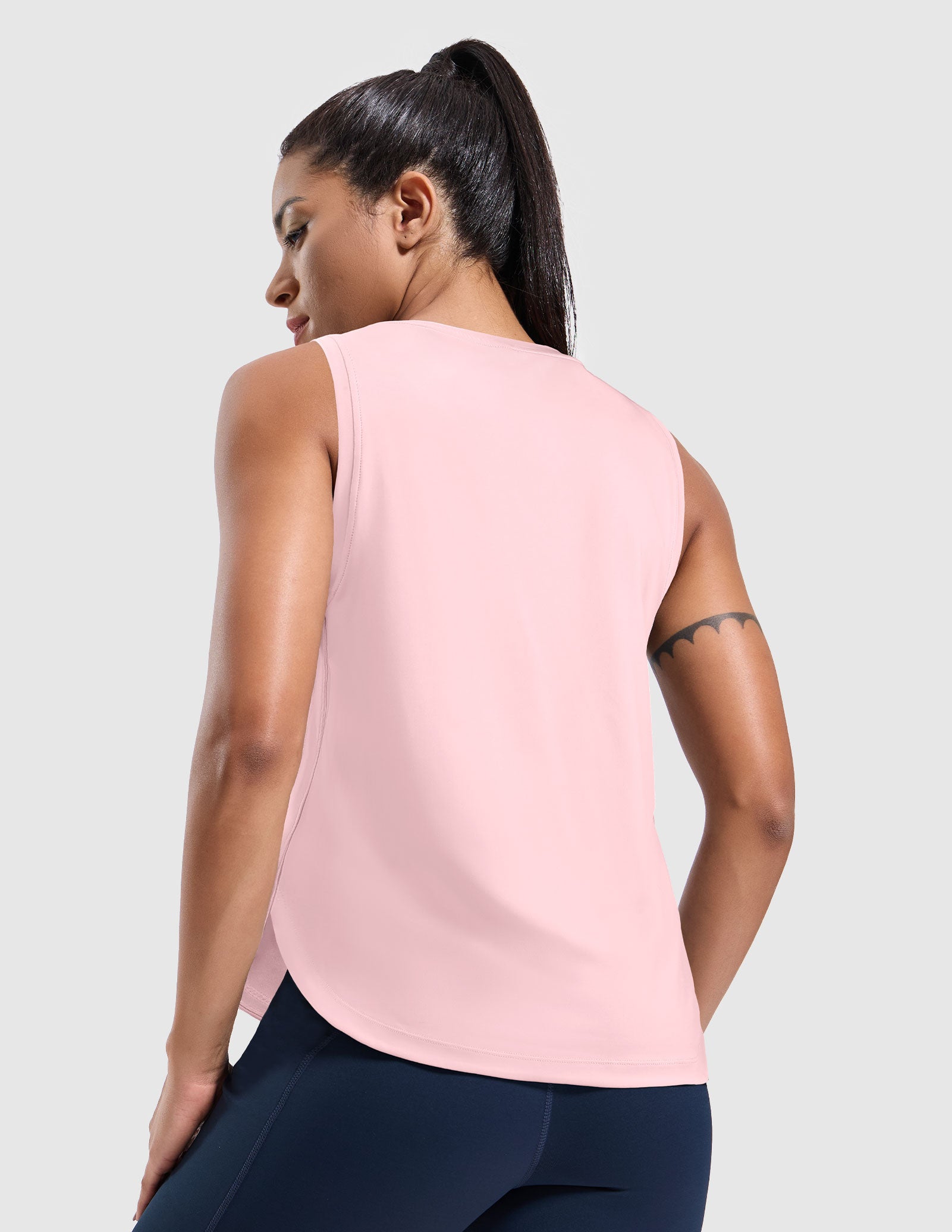 MIER Athletic Running Tank with Side Slits Breathable and Durable Women Tank Top