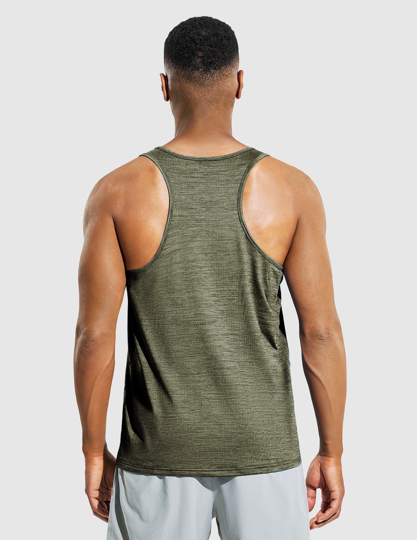 MIER Men’s Sleeveless Running Shirt Quick Dry and Breathable Men's Tank Top