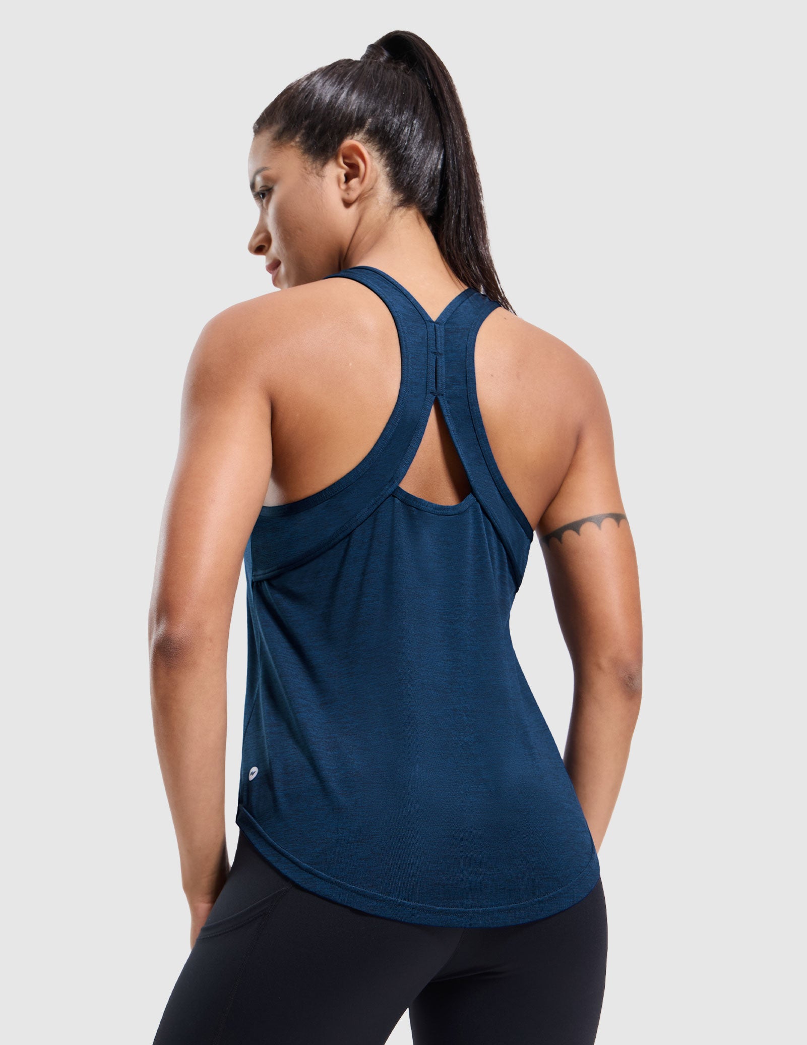 MIER Women's Sleeveless Tank with Open Back Perfect for Yoga and Running Women Tank Top