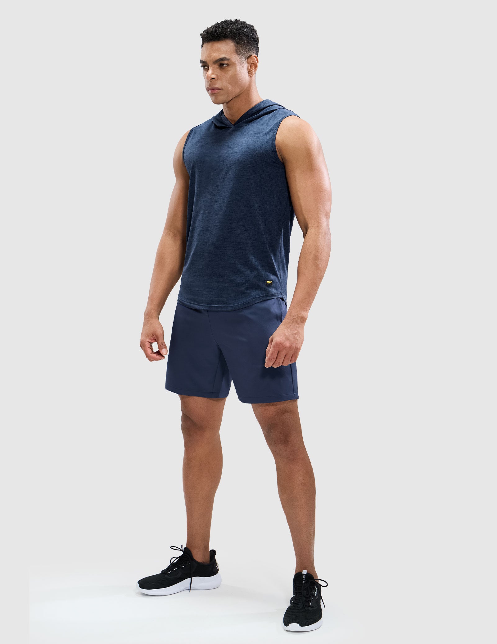 Men's Sleeveless Tank Top with Hood Quick Dry Shirts