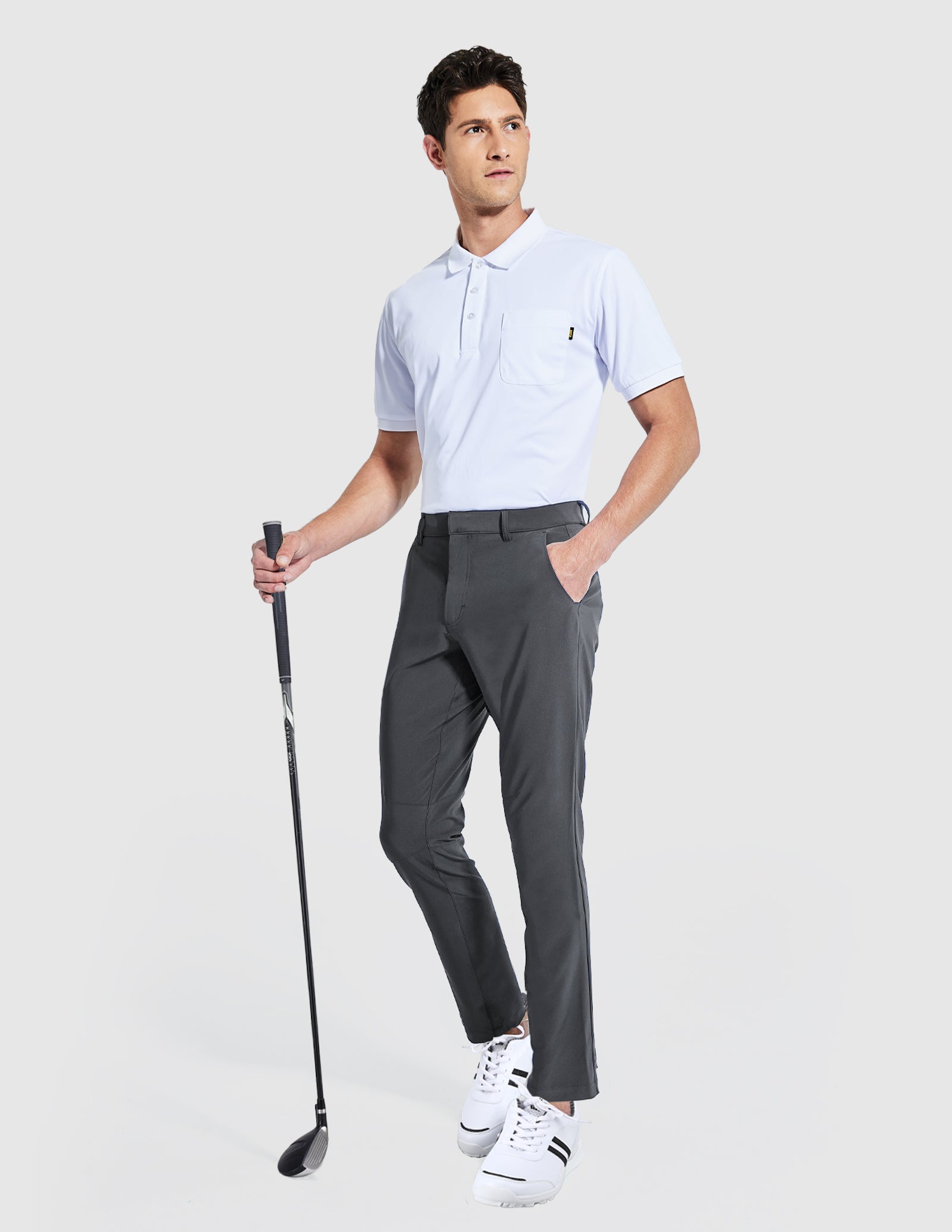 Men's Stretch Golf Pants Slim Fit Quick Dry Pants