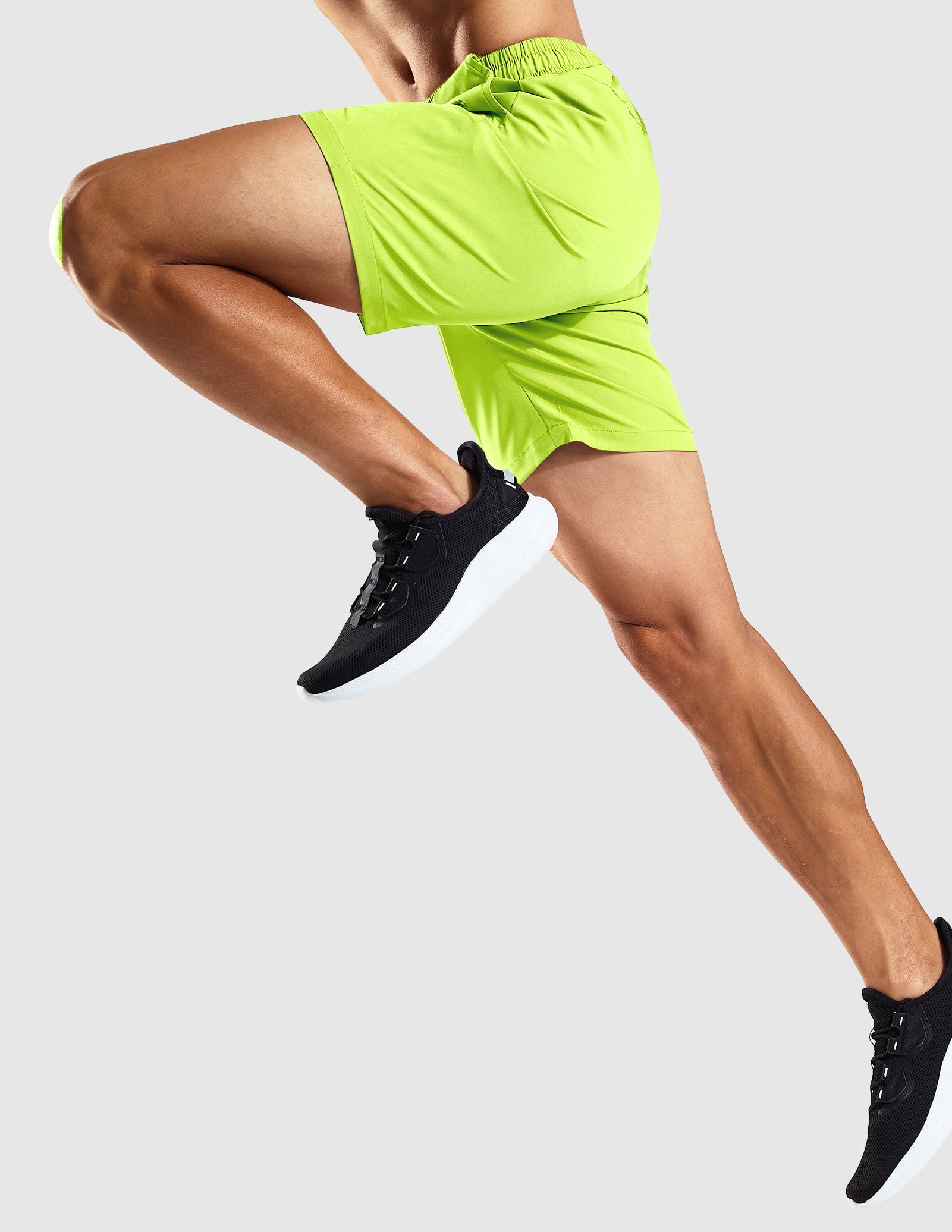 Men's 7 Inch Quick-Dry Running Shorts with Zipper Pockets