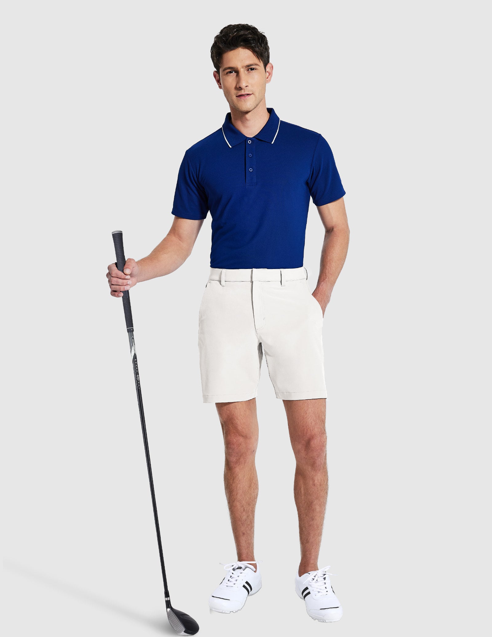 Men's Stretch Golf Shorts 5 Pockets 8" Quick Dry Shorts