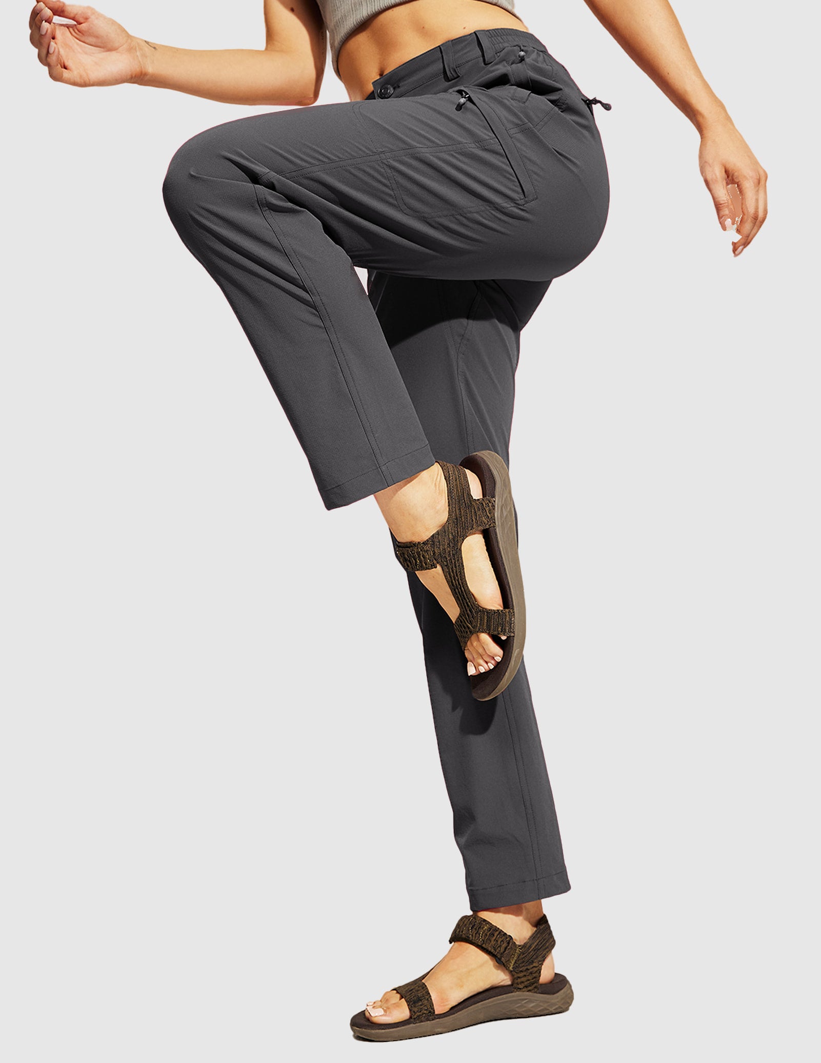 Pantalon cargo à séchage rapide pour femmes Pantalon de randonnée tactique léger