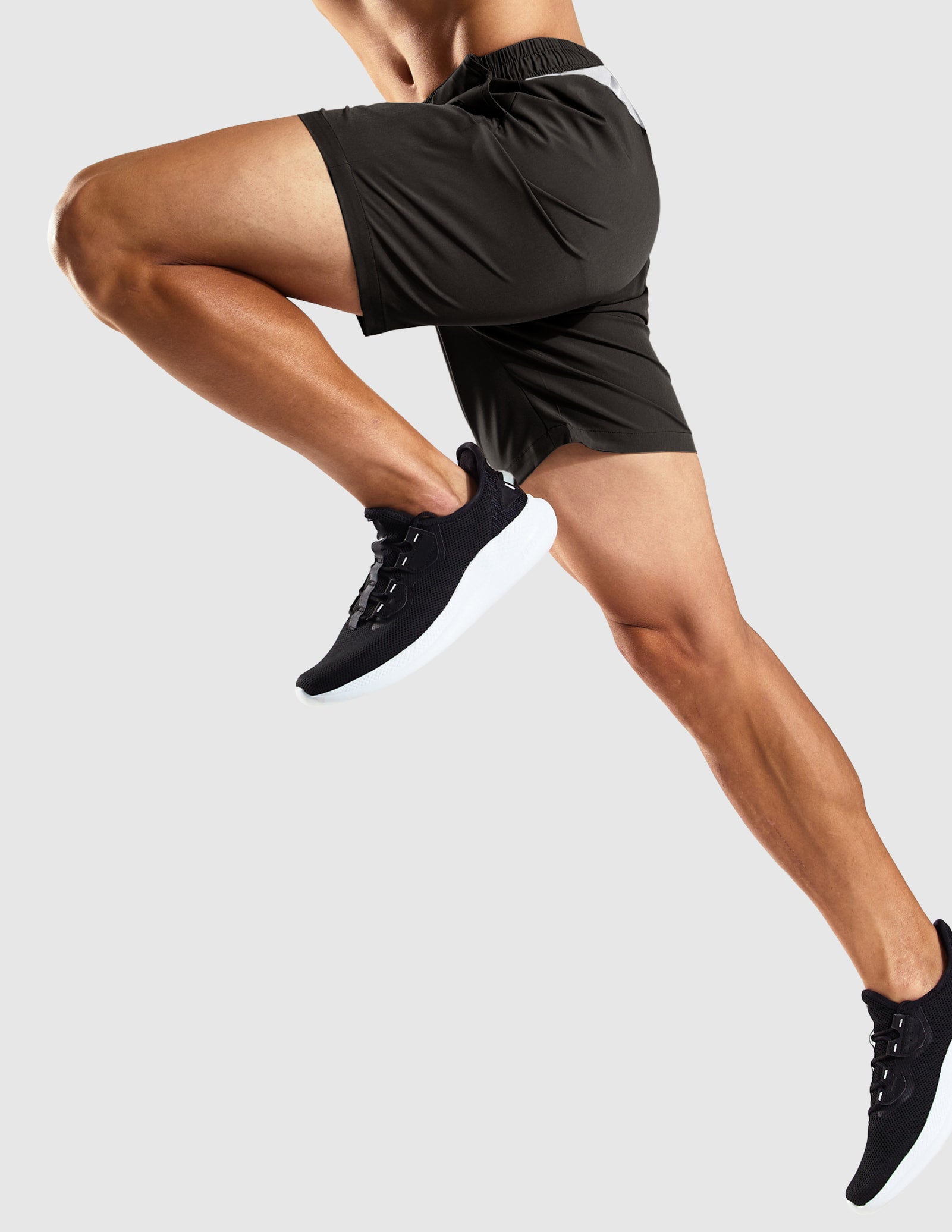 Short de course à séchage rapide pour homme avec poches zippées 7 pouces
