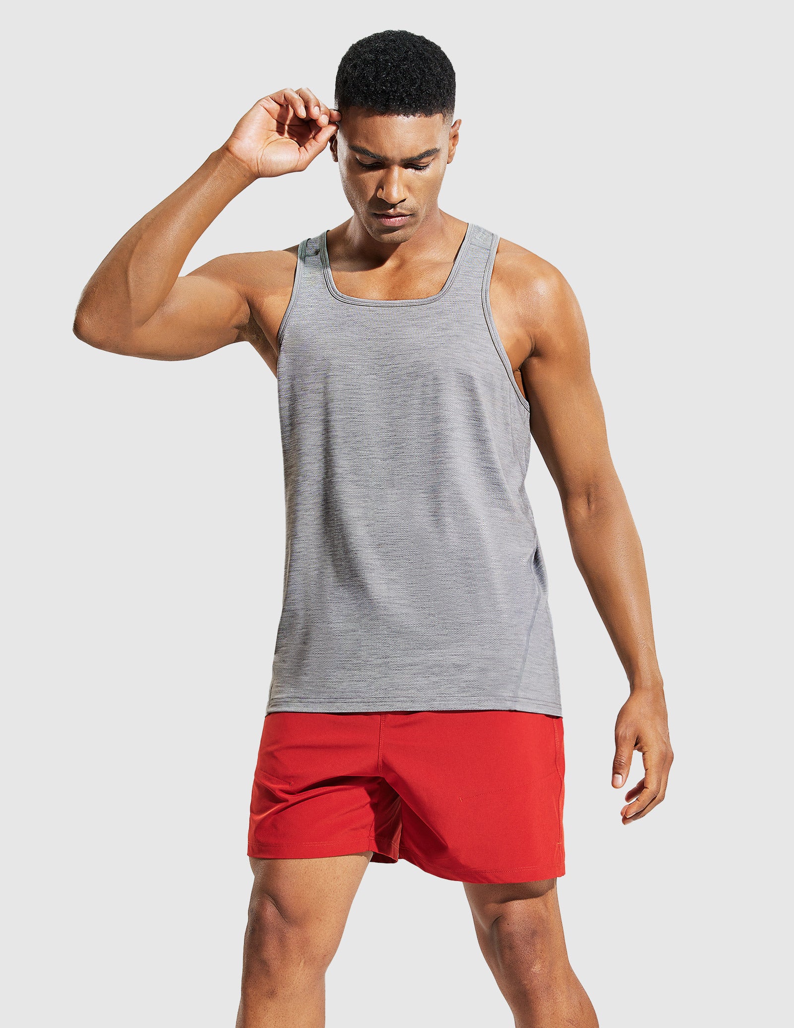 MIER Men’s Sleeveless Running Shirt Quick Dry and Breathable Men's Tank Top