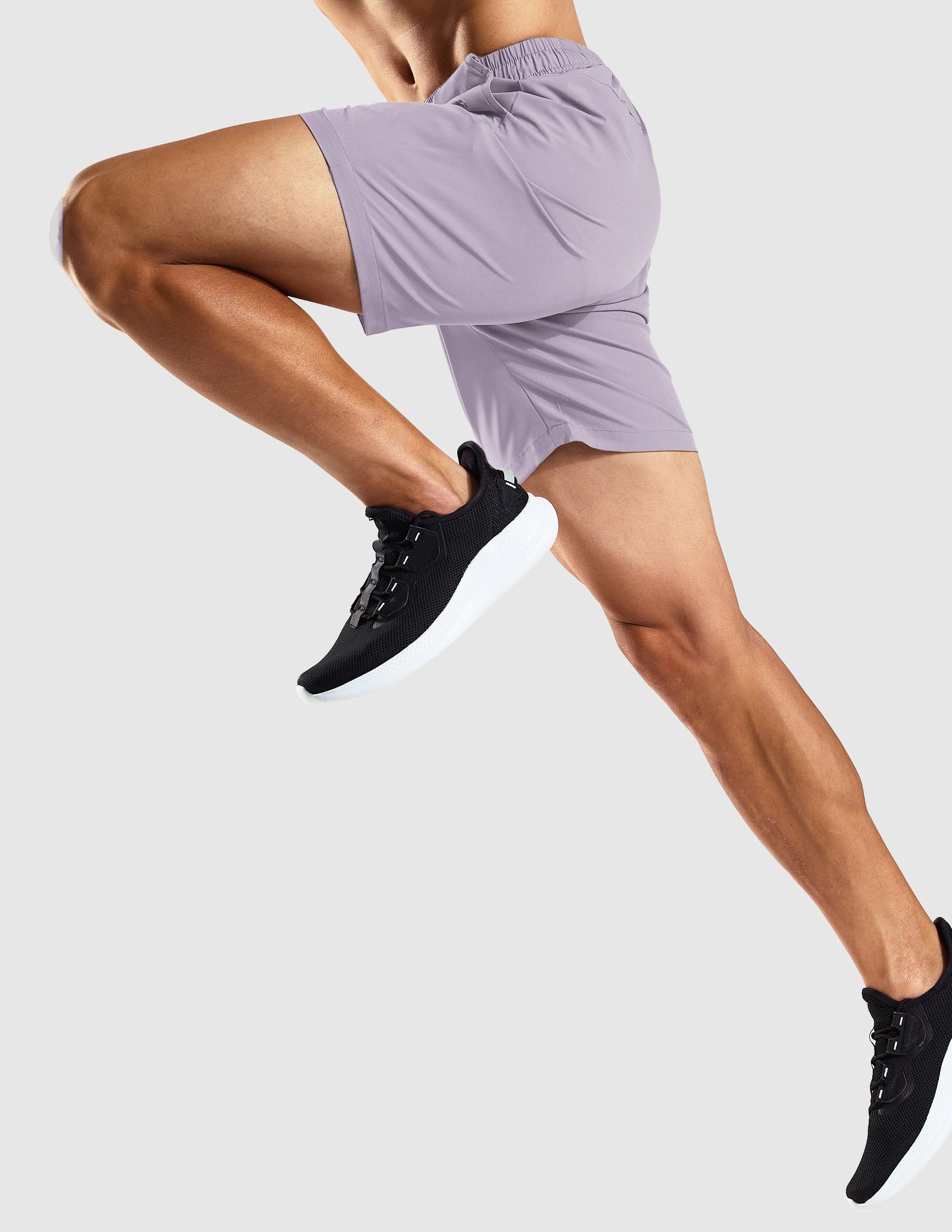 Men's 7 Inch Quick-Dry Running Shorts with Zipper Pockets