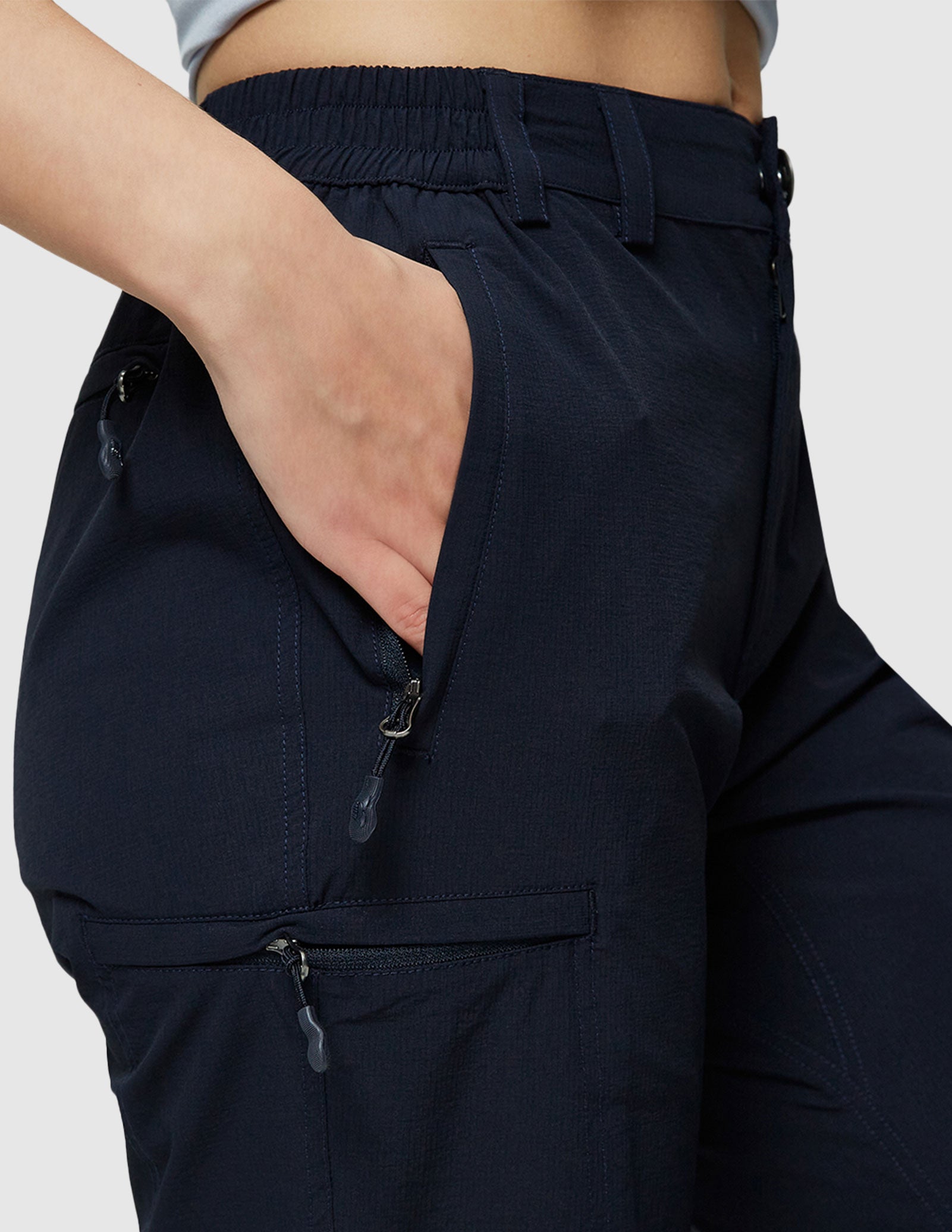 Pantalon cargo à séchage rapide pour femmes Pantalon de randonnée tactique léger