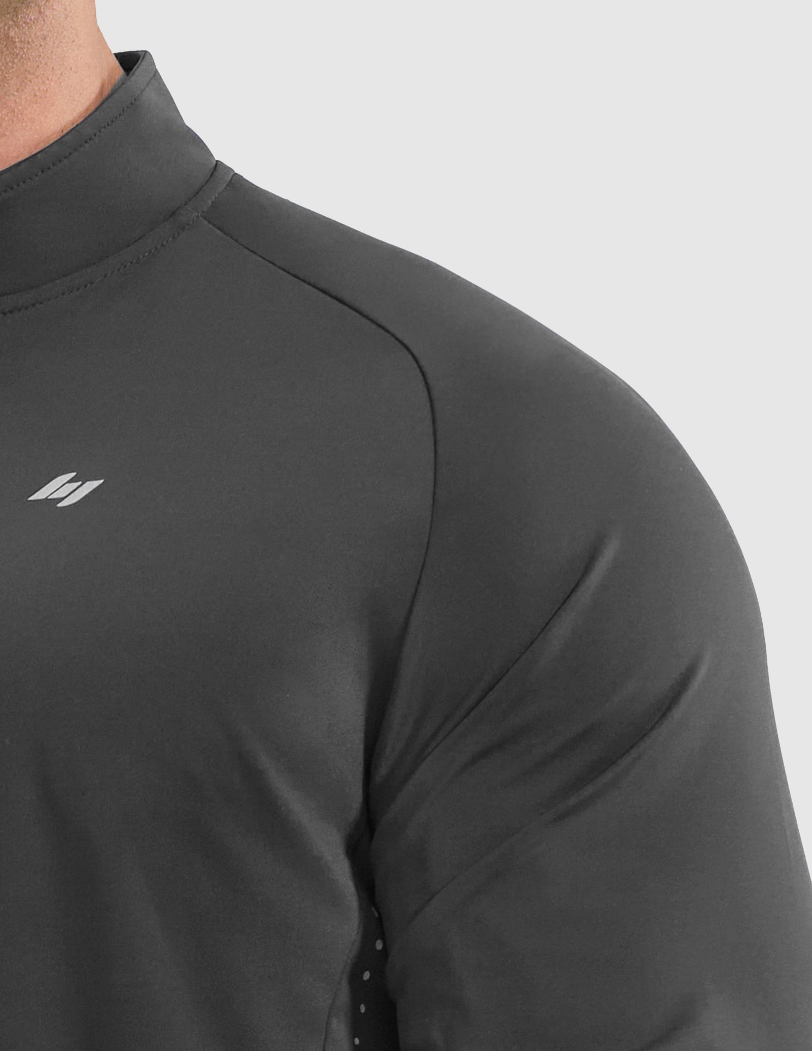 MIER Lightweight Quarter Zip Running Shirt, Breathable and Sun Protection Men's T-Shirts