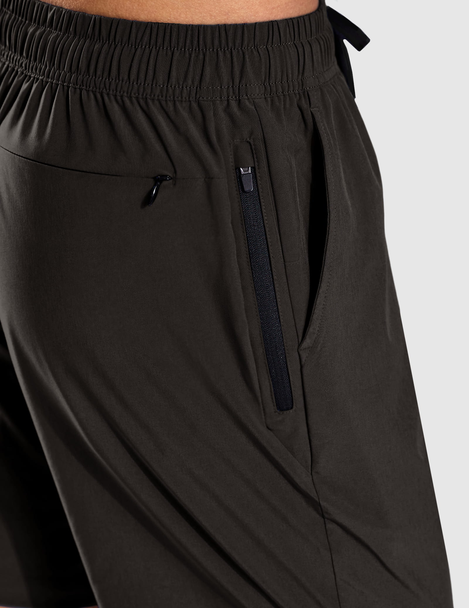 Men's 7 Inch Quick-Dry Running Shorts with Zipper Pockets