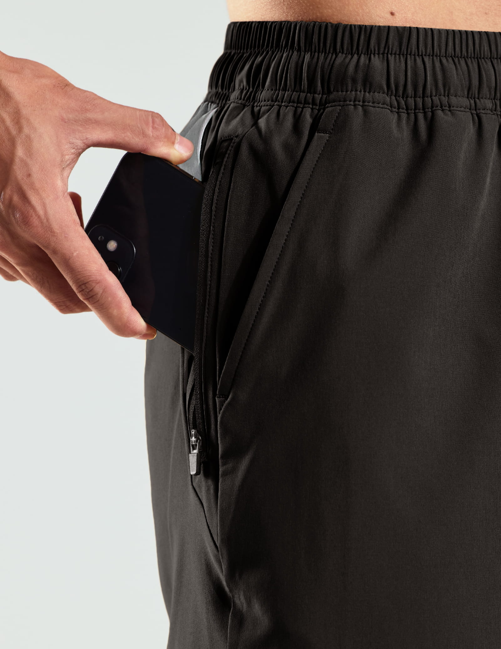 Men's 7 Inch Quick-Dry Running Shorts with Zipper Pockets