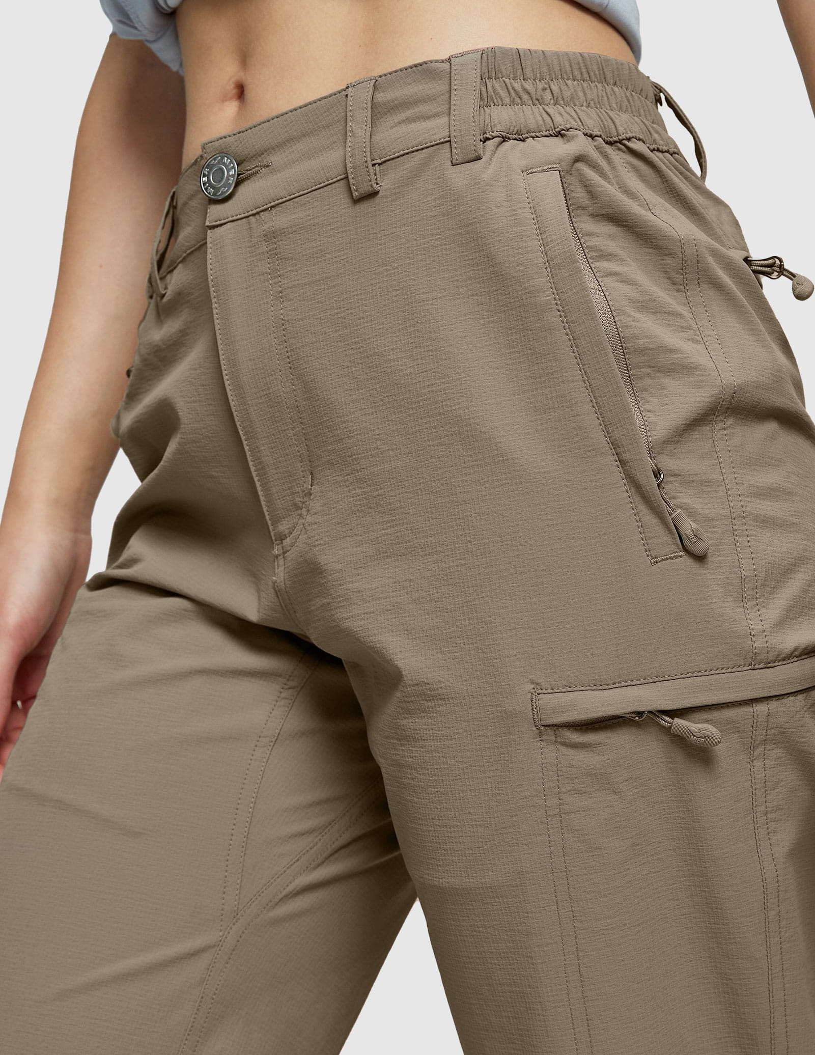 Pantalon cargo à séchage rapide pour femmes Pantalon de randonnée tactique léger