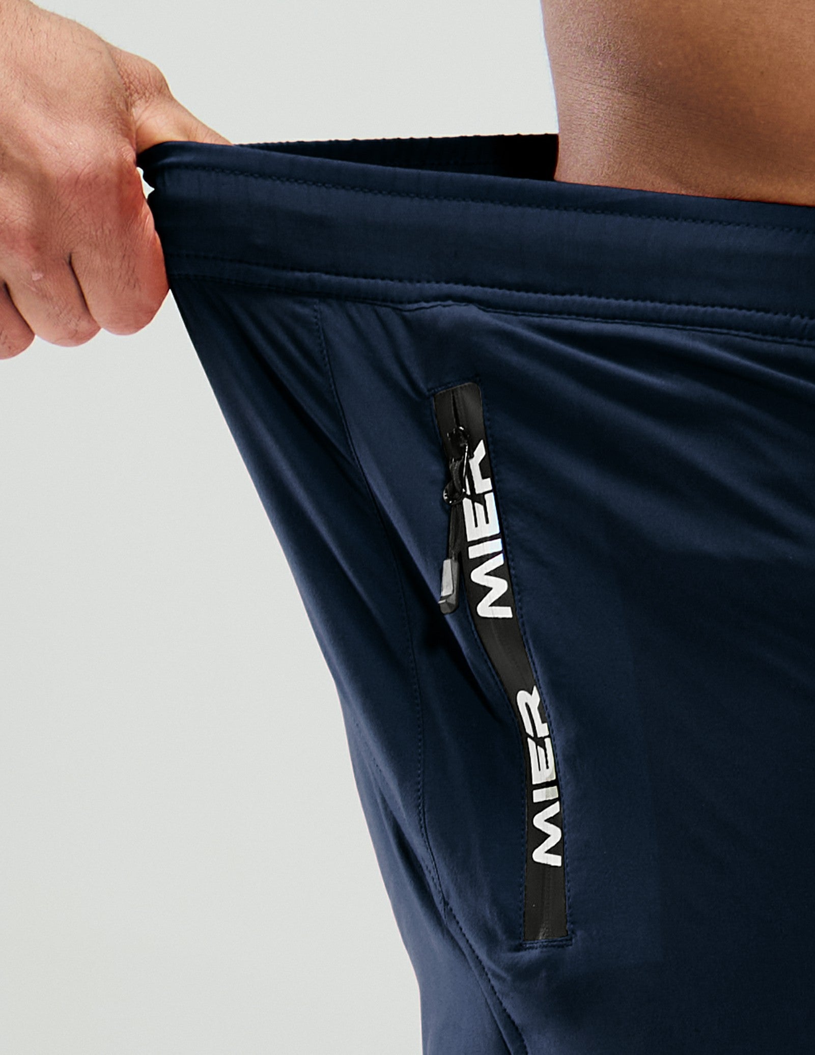 MIER Men's 3 Inch Dry Fit Running Shorts with Brief Liner Men's Shorts