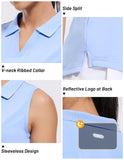 Women's Sleeveless Golf Polo Shirts Dry Fit Collared Tank Tops
