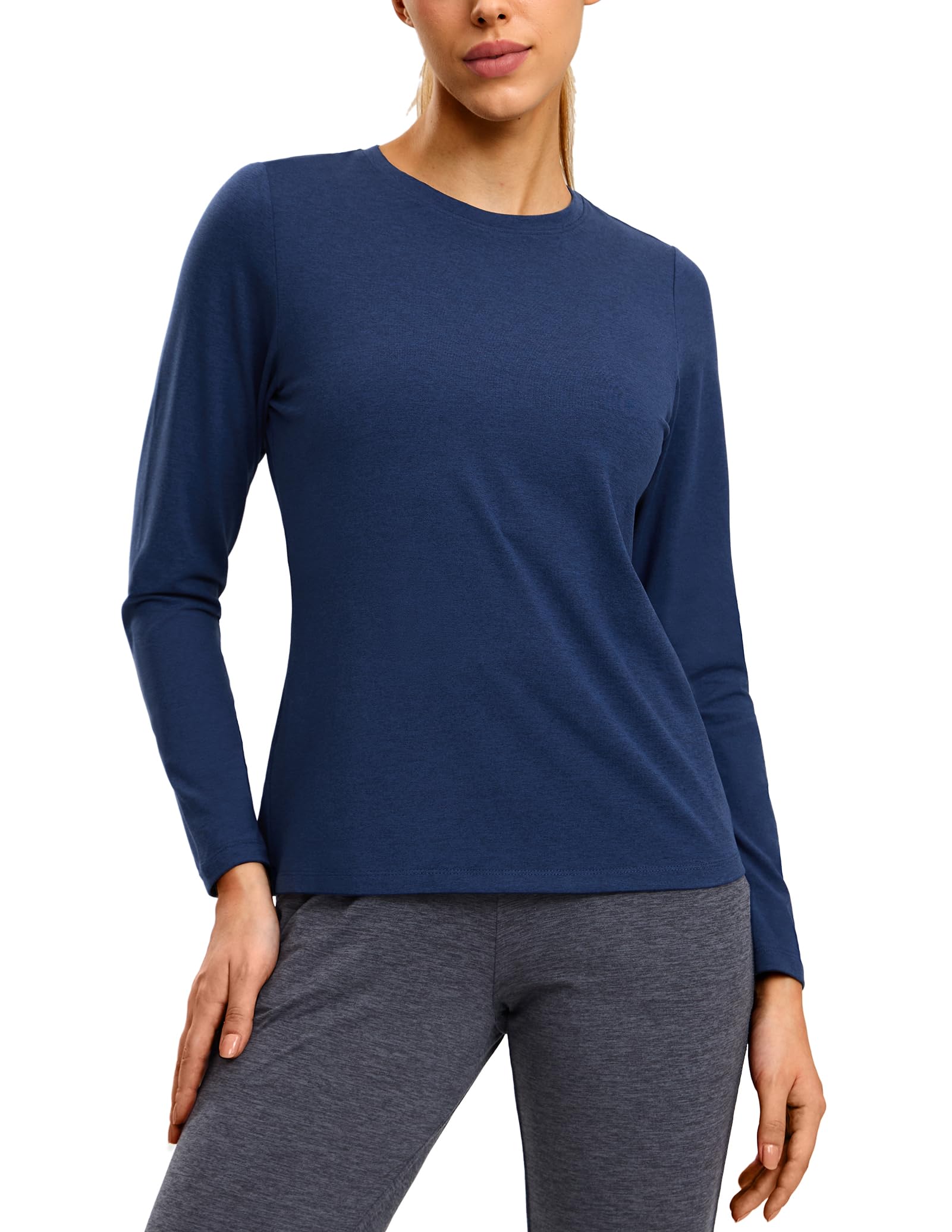 MIER Women’s Buttery Soft Long Sleeve Dry Fit Active T-Shirt Women Active Shirt