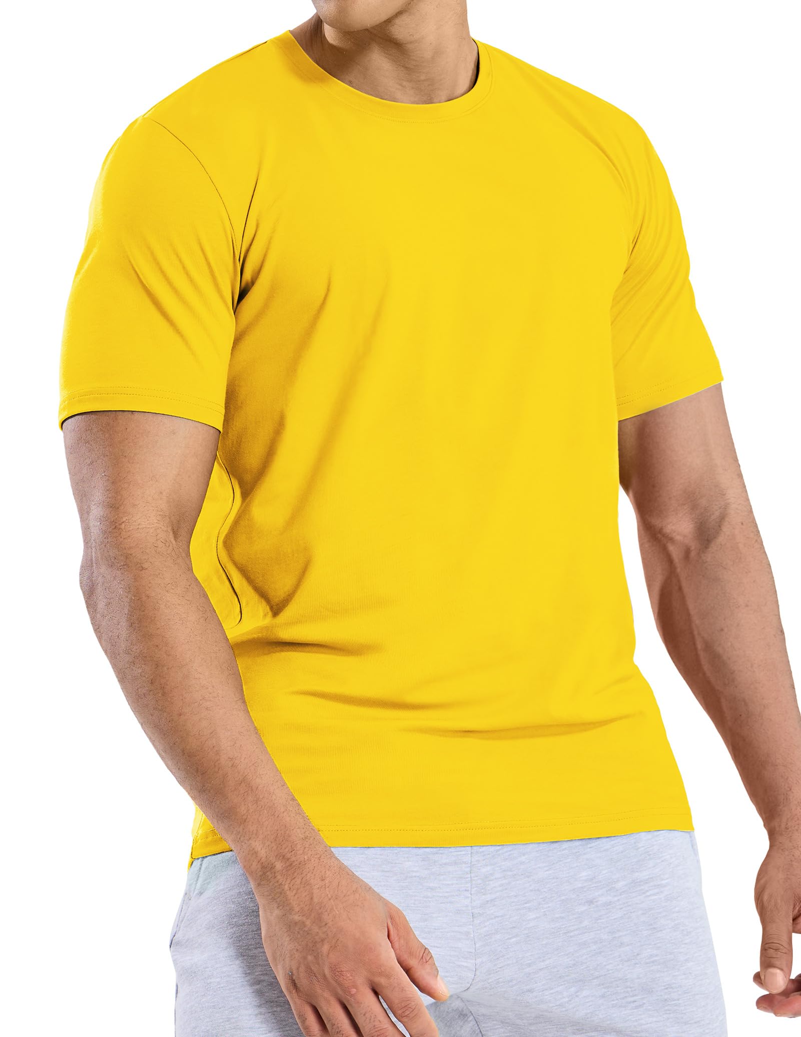 Men's Cotton T-Shirts Ultra Soft Tee Tops for Casual Work