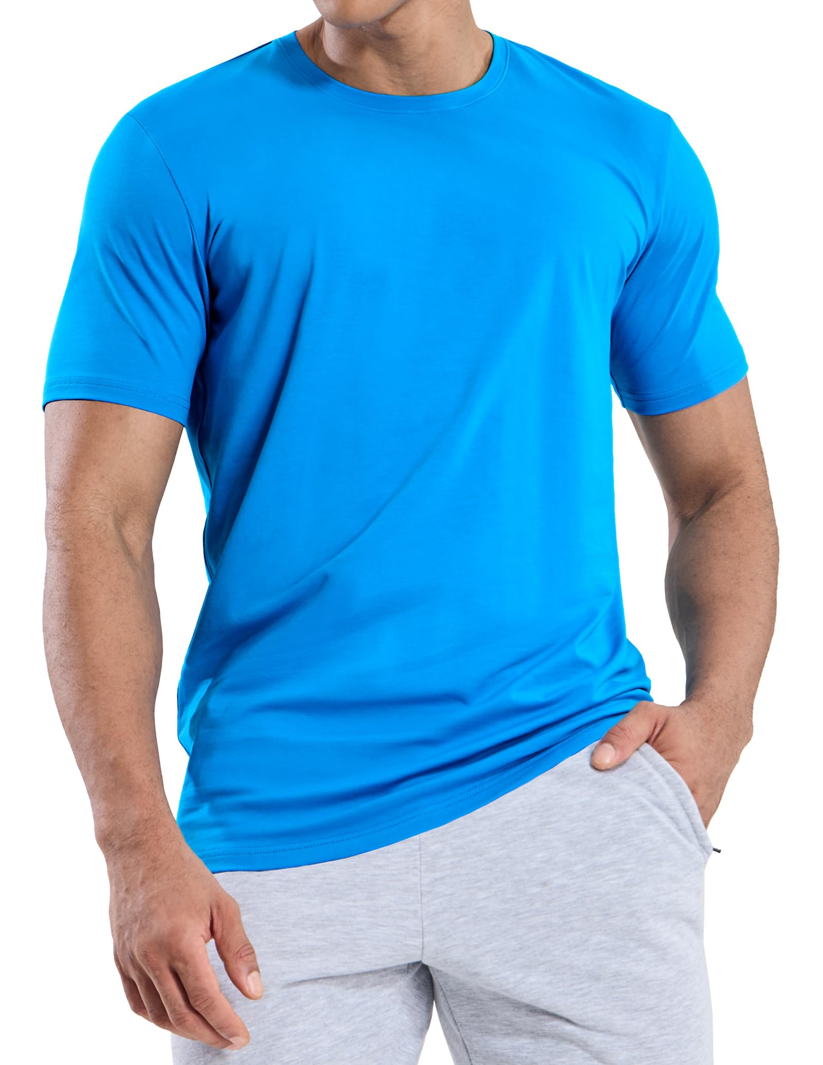 Men's Cotton T-Shirts Ultra Soft Tee Tops for Casual Work