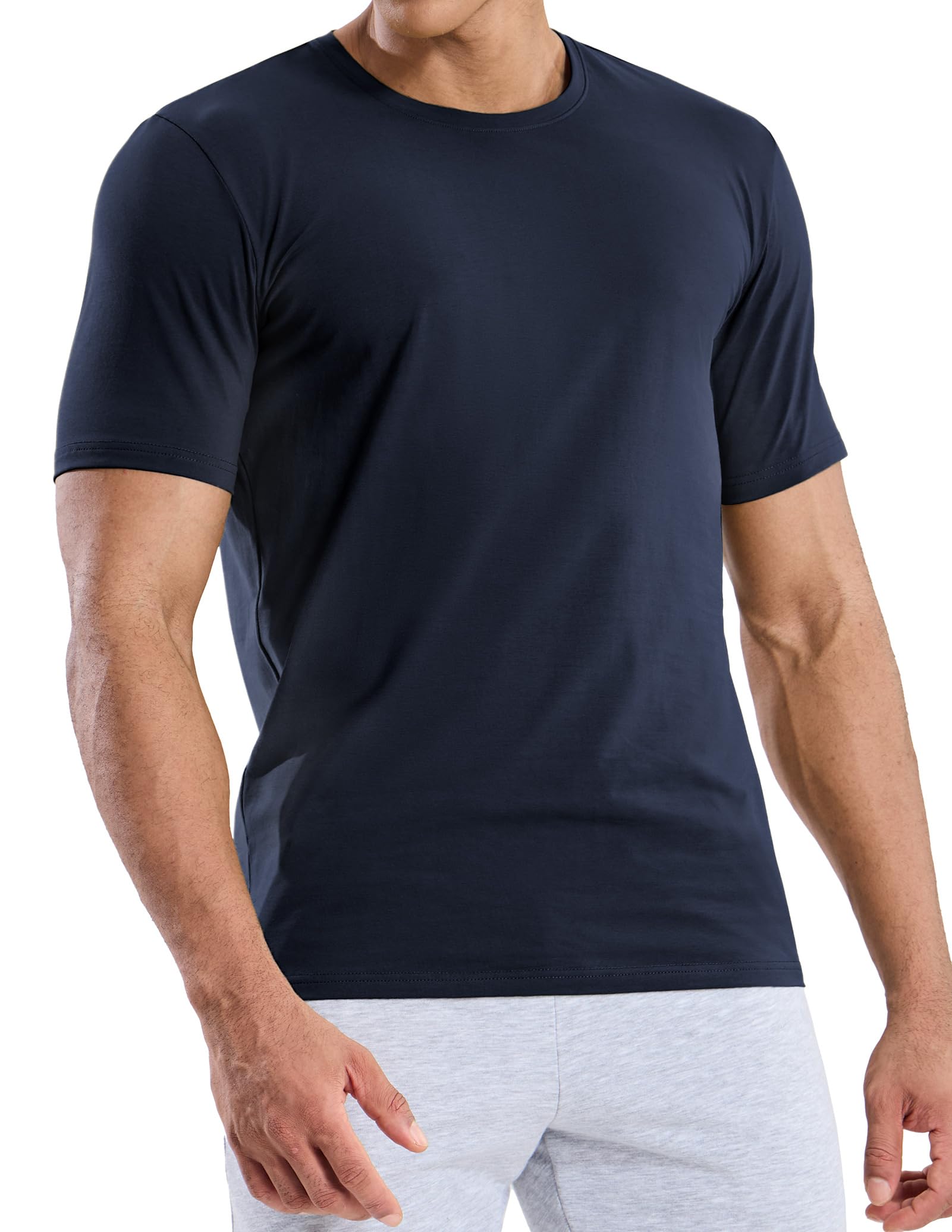 Men's Cotton T-Shirts Ultra Soft Tee Tops for Casual Work