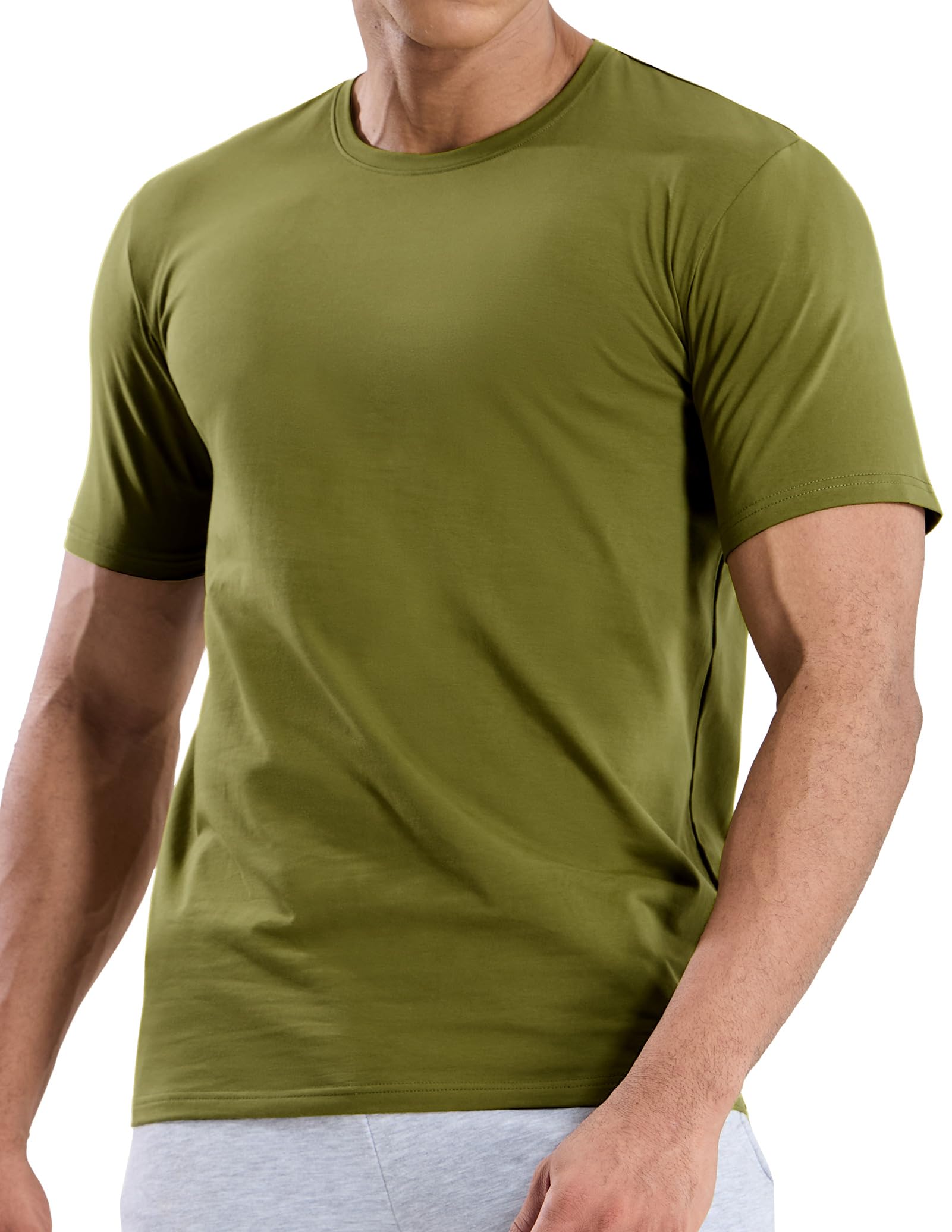 Men's Cotton T-Shirts Ultra Soft Tee Tops for Casual Work