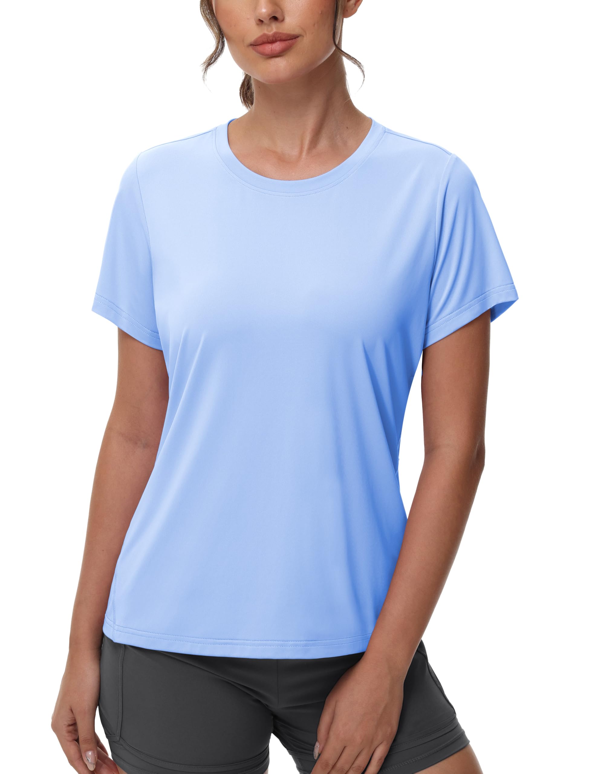 Women's Dry Fit Athletic Shirts Workout T-shirt Tops