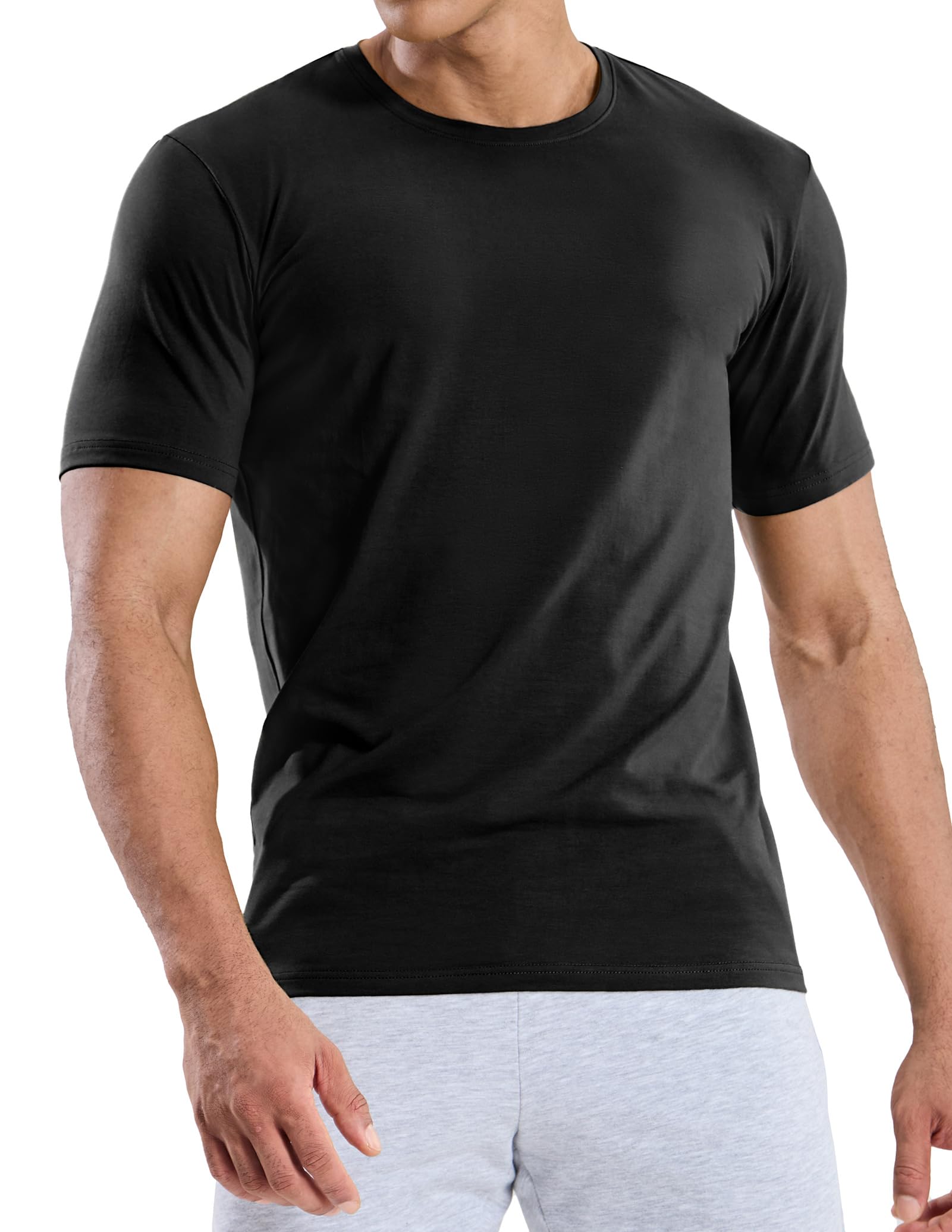 Men's Cotton T-Shirts Ultra Soft Tee Tops for Casual Work