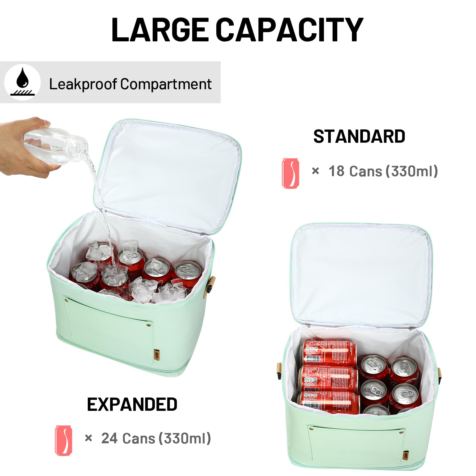 Large Lunch Box for Women Expandable Insulated Lunch Bag