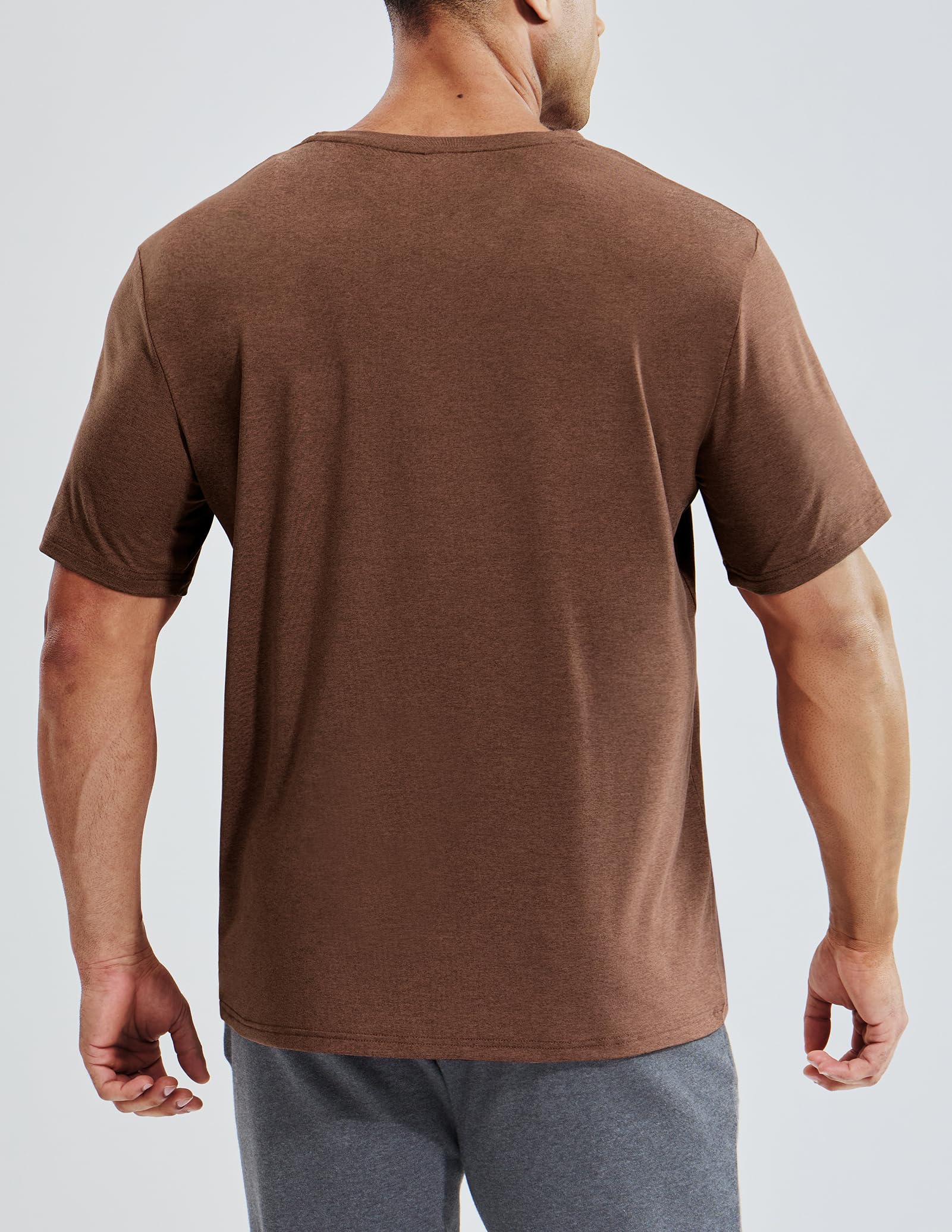 MIER Men’s Buttery Soft Dry Fit V-Neck Workout T-Shirt Men's Shirt