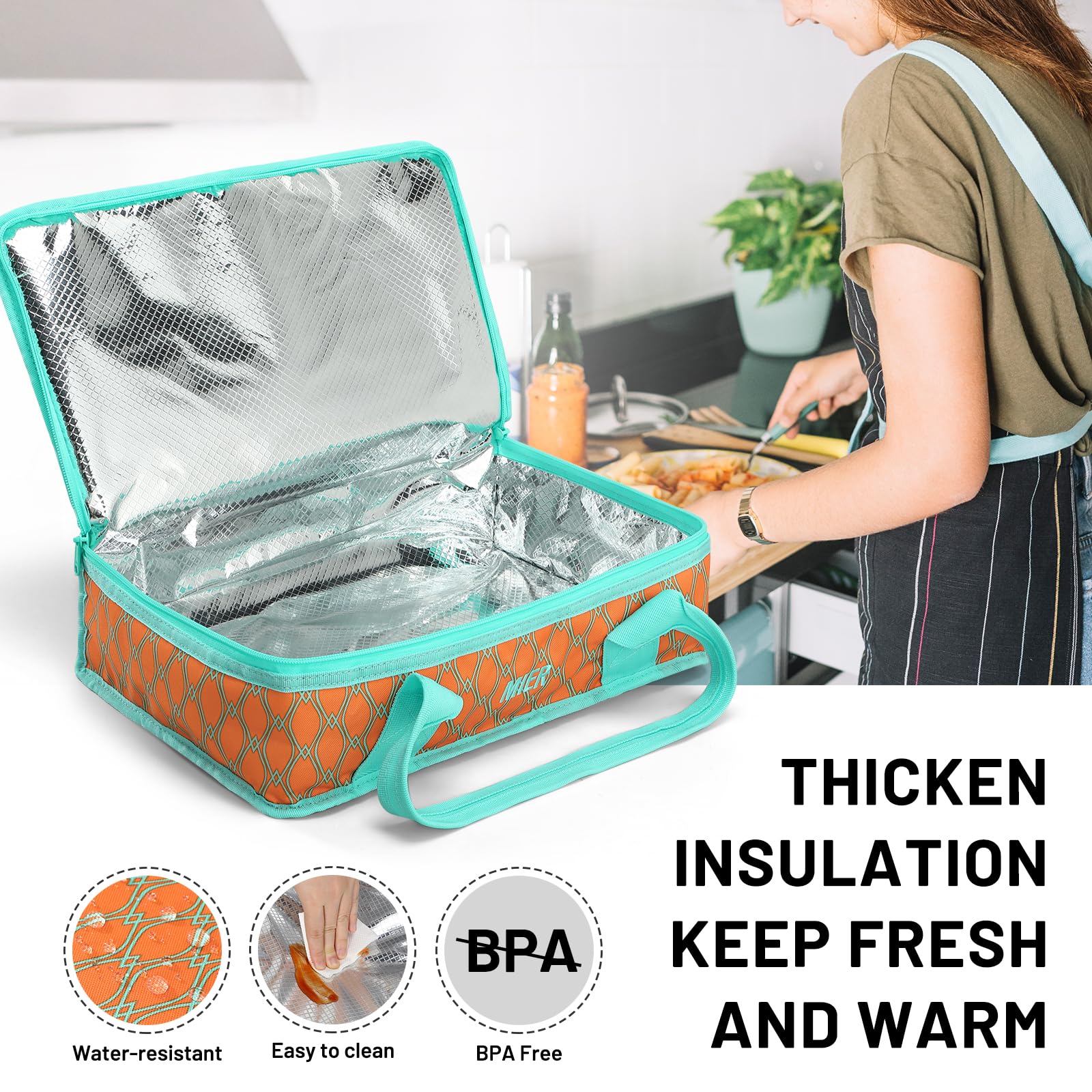 Insulated Casserole Carrier Thermal Food Carrier Bag