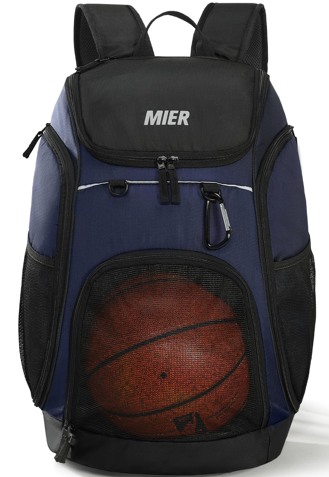 MIER Basketball Backpack Large Sports Bag with Laptop Compartment Backpack Bag Blue