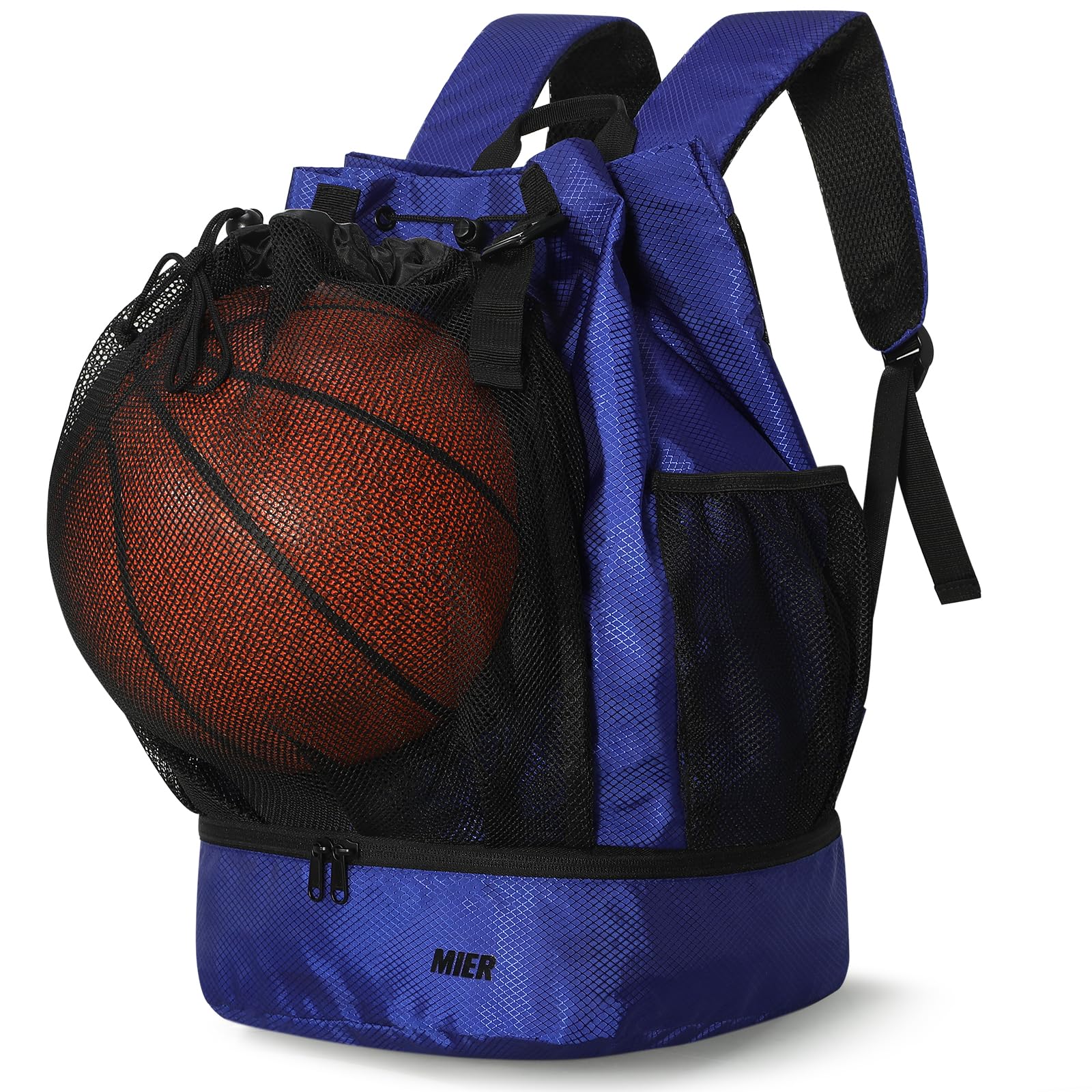 MIER Drawstring Basketball Backpack Soccer Bag with Shoe Compartment