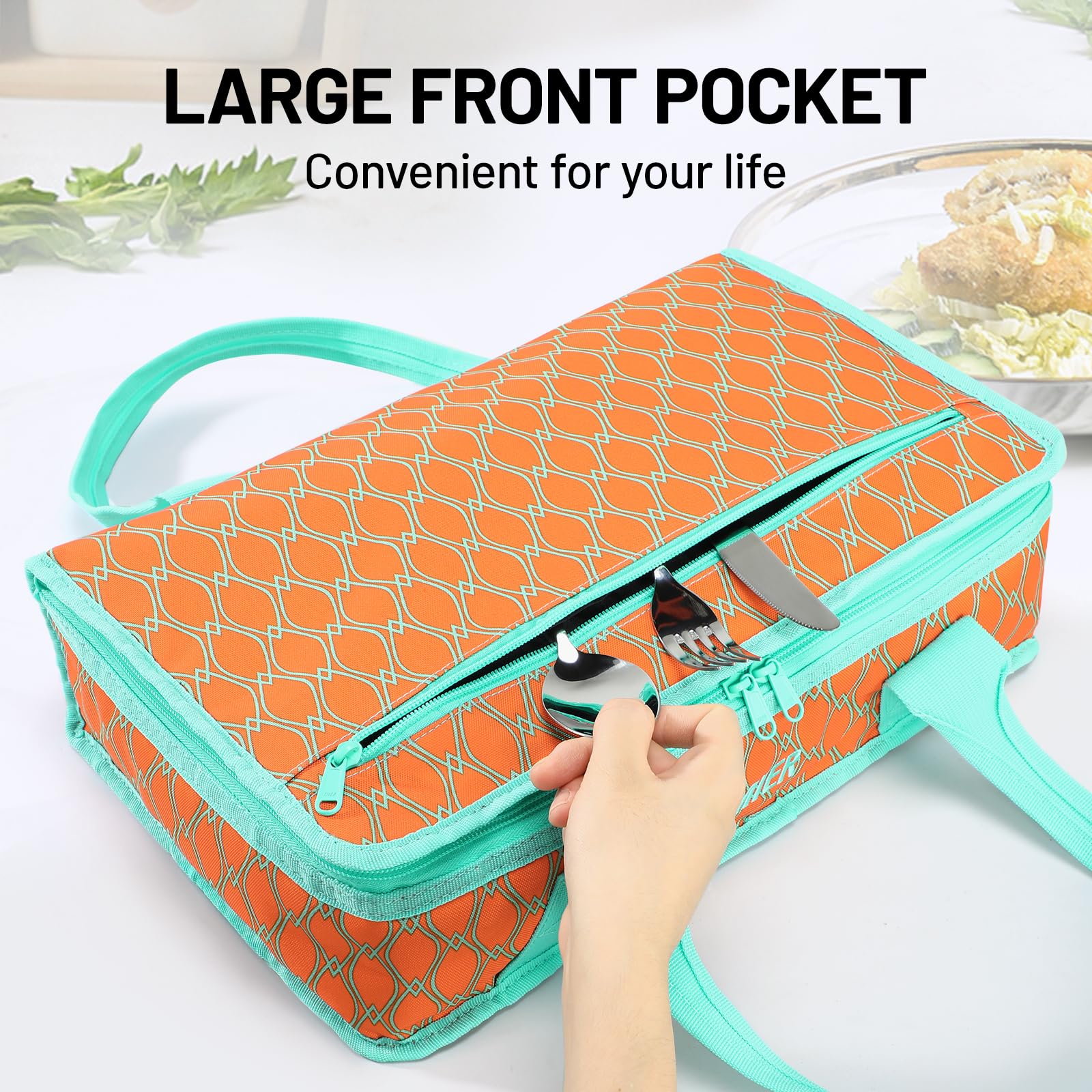 Insulated Casserole Carrier Thermal Food Carrier Bag