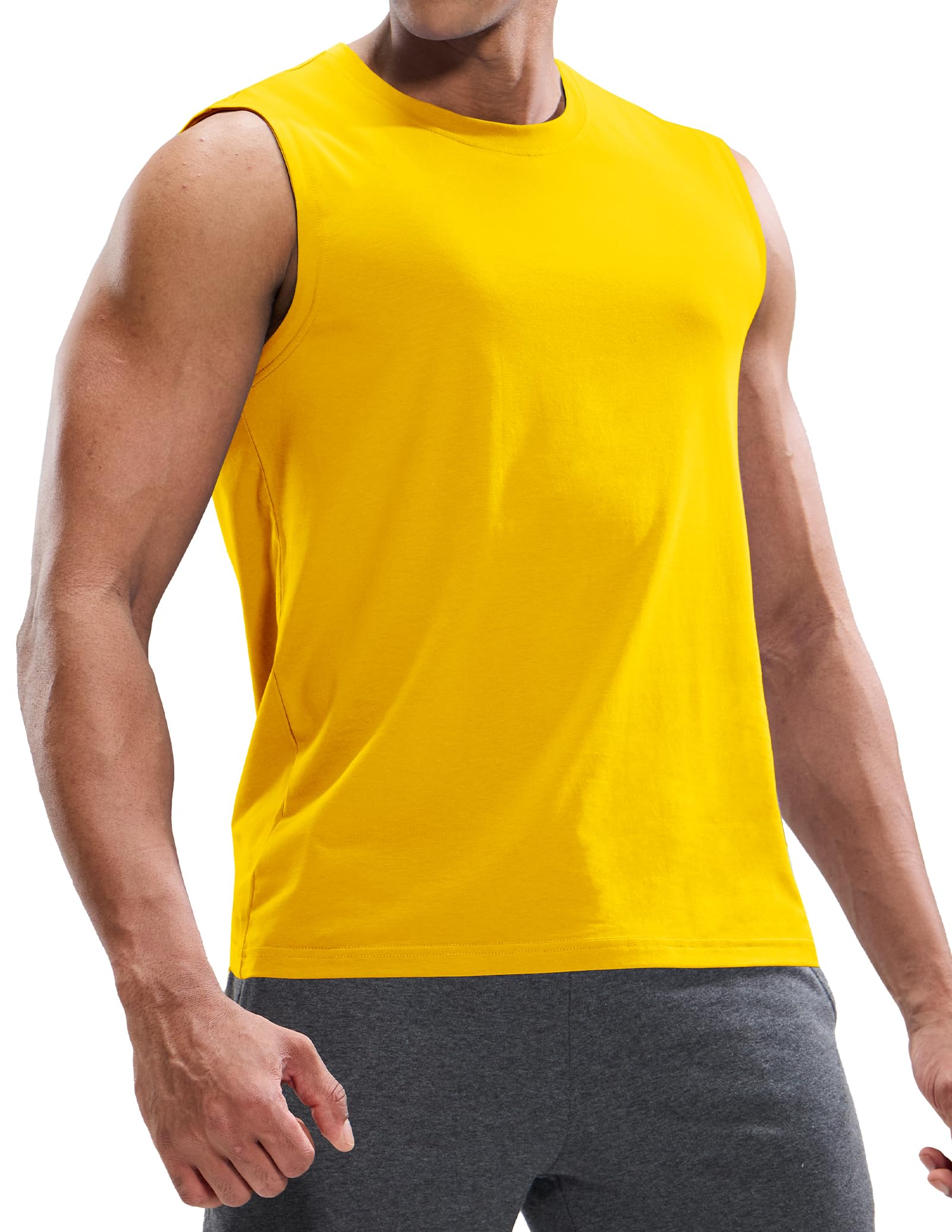 Men's Tank Tops Cotton Sleeveless Muscle Shirts