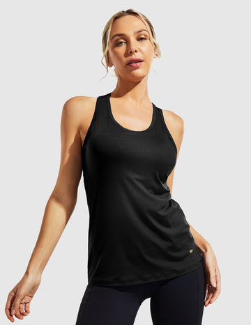  MIER Racerback Workout Tank Tops for Women Long Athletic Yoga Tops  Sleeveless Shirts Slim Fit, Lightweight, Dark Green, XS : Clothing, Shoes &  Jewelry